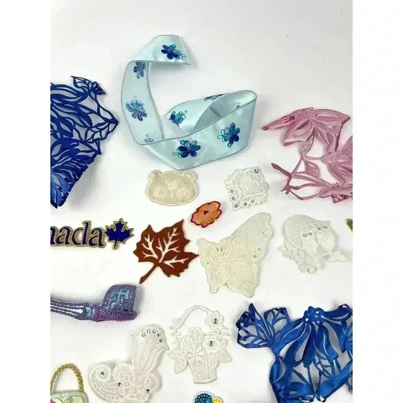 20 PC Assorted Sewing Applique Patches Iron on Sew On NEW Mixed Vintage - Picture 3 of 6